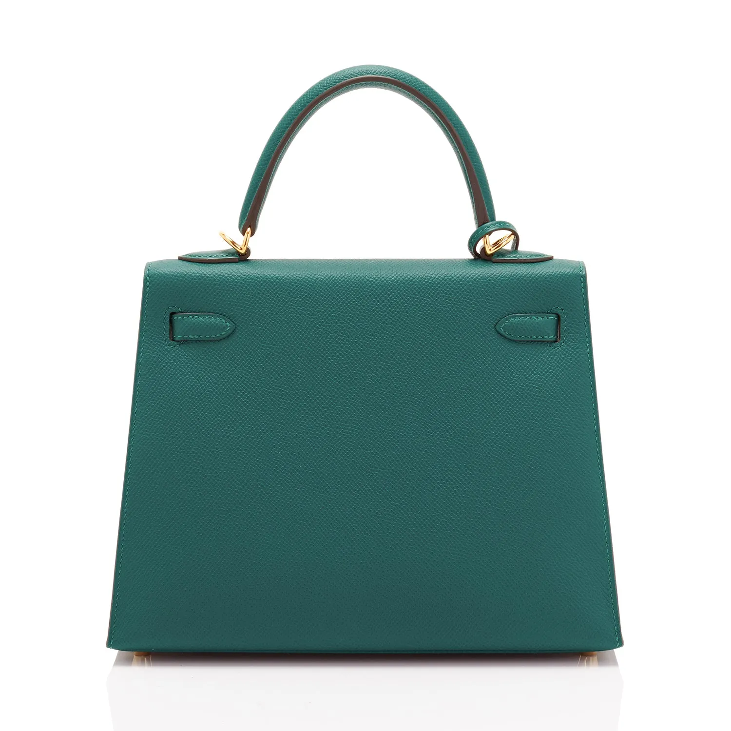 Hermes Kelly 25cm Malachite Jewel Green Epsom Gold Hardware Sellier Bag