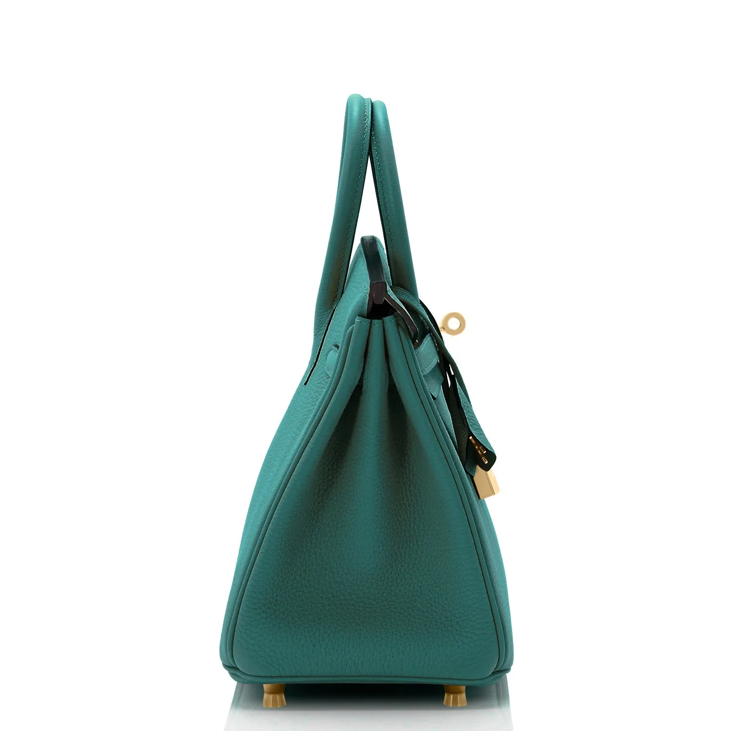 Hermes Malachite 25cm Birkin Jewel Green Togo Gold Hardware