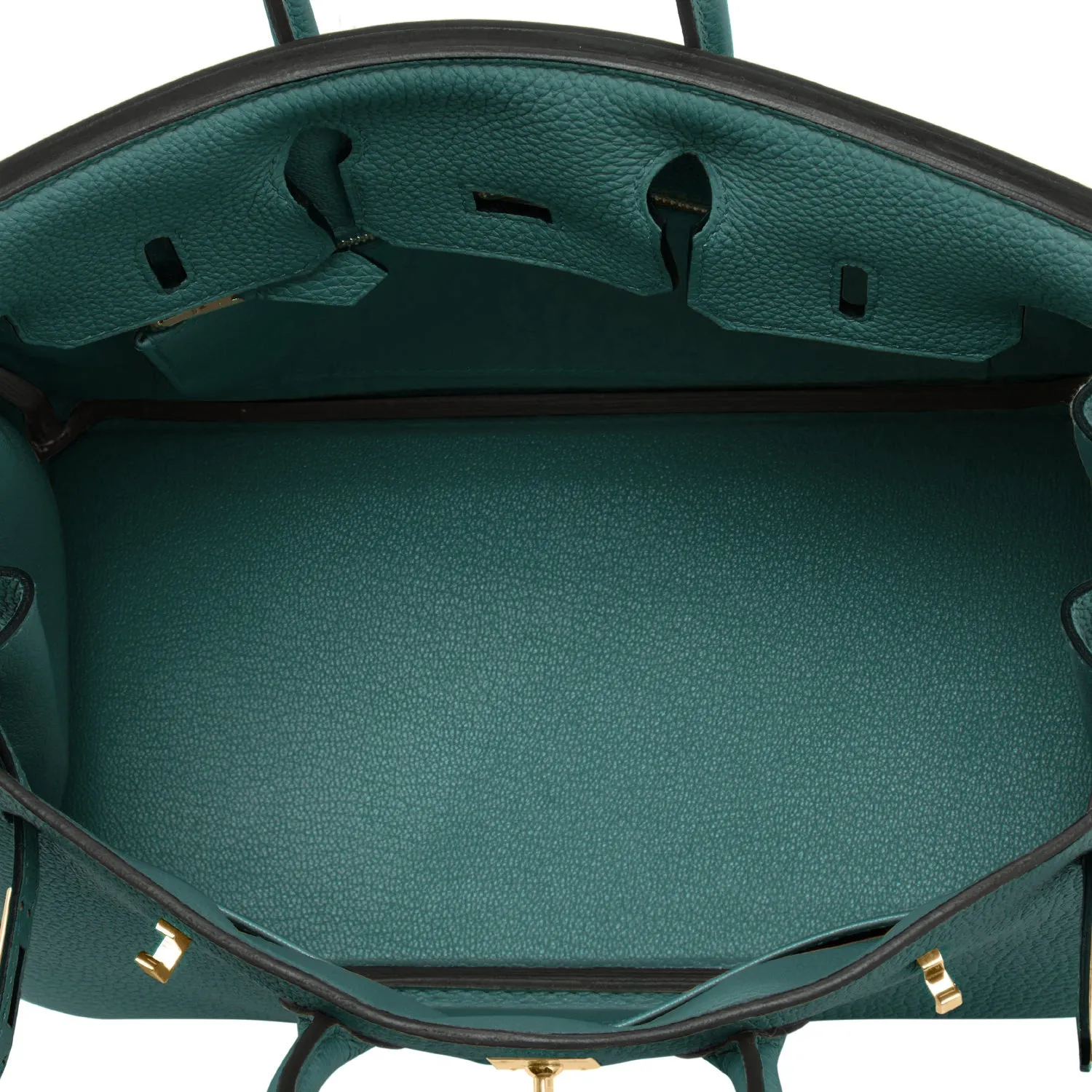 Hermes Malachite 25cm Birkin Jewel Green Togo Gold Hardware