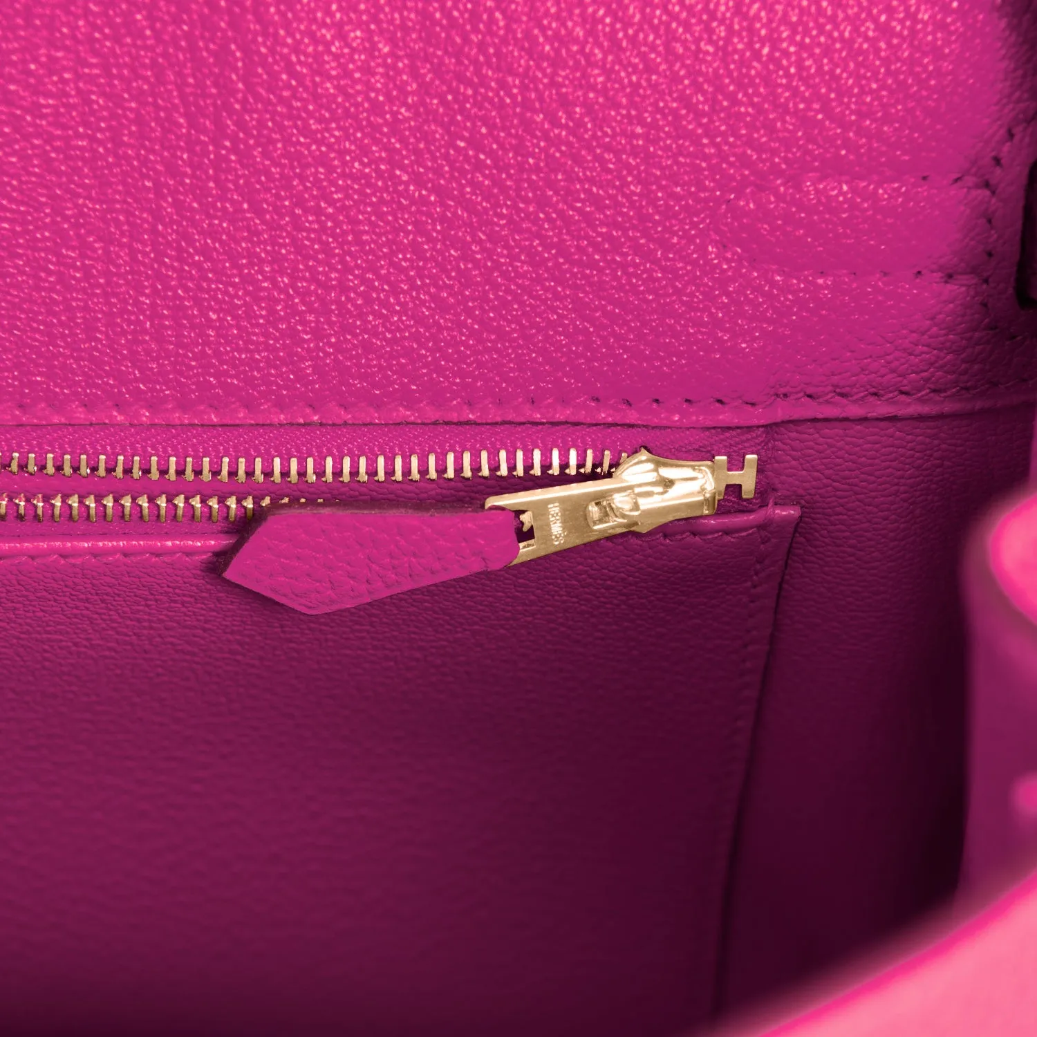 Hermes Rose Pourpre Birkin 25cm Togo Gold Hardware