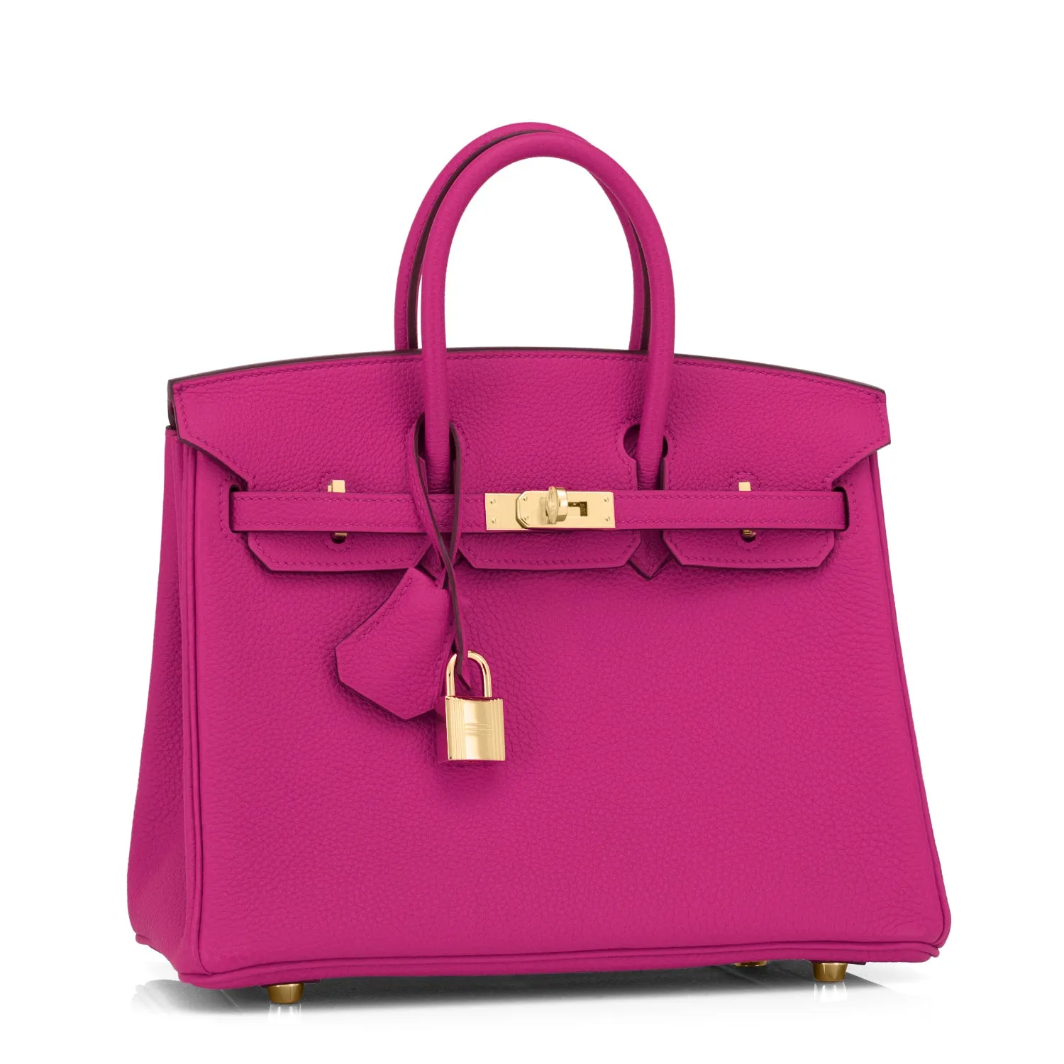 Hermes Rose Pourpre Birkin 25cm Togo Gold Hardware