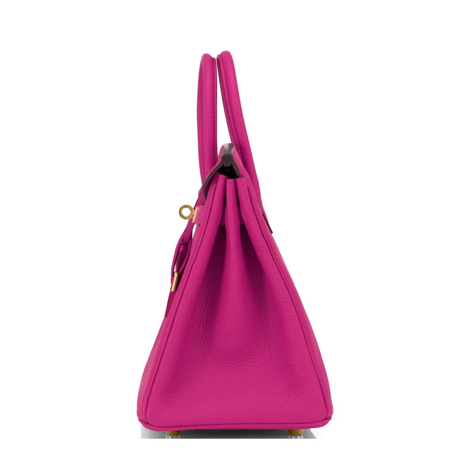 Hermes Rose Pourpre Birkin 25cm Togo Gold Hardware