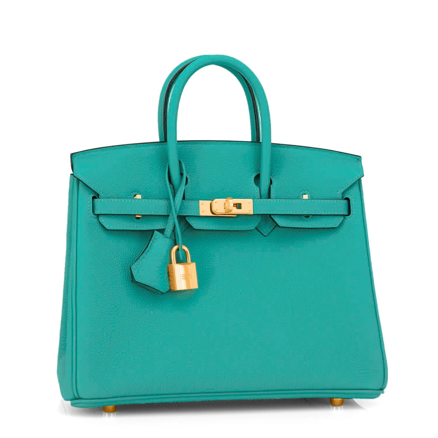 Hermes Vert Verone Birkin 25 Togo Gold Hardware