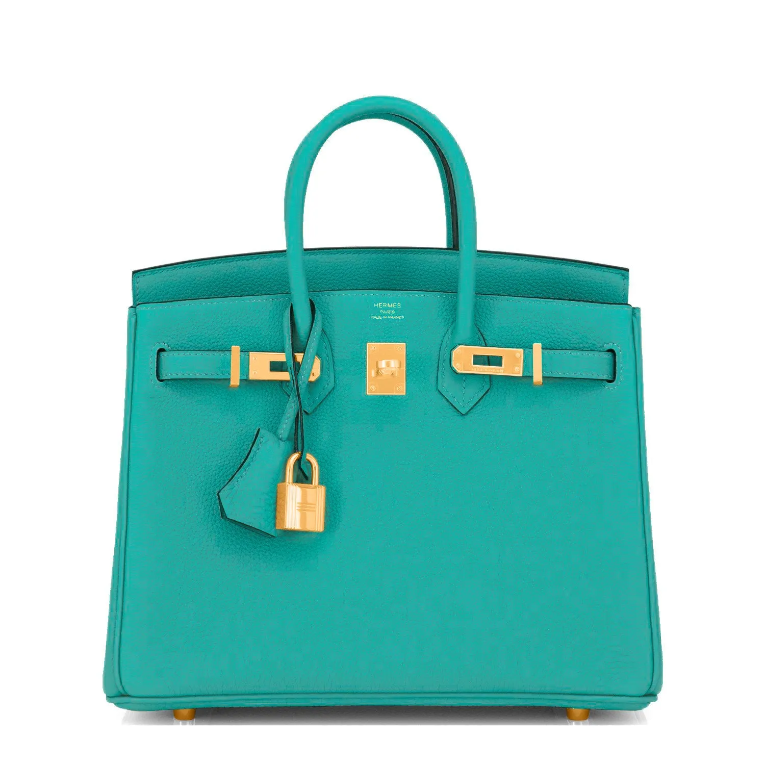 Hermes Vert Verone Birkin 25 Togo Gold Hardware