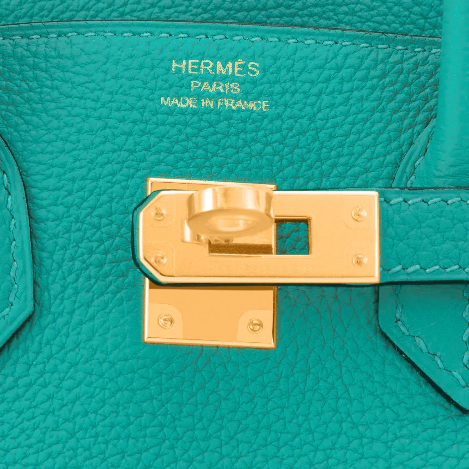 Hermes Vert Verone Birkin 25 Togo Gold Hardware