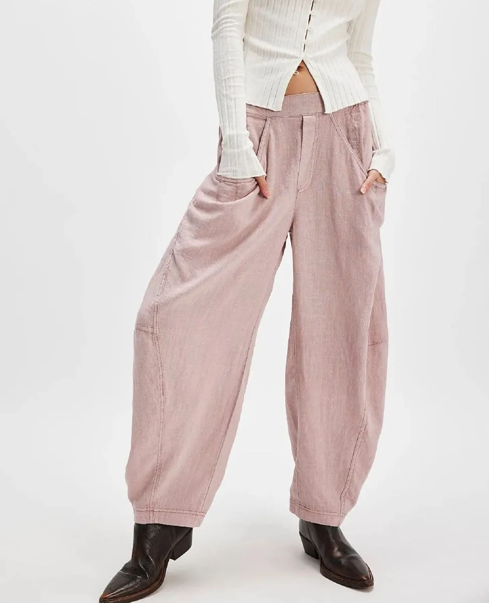 High Road Barrel Pant Blush Tint