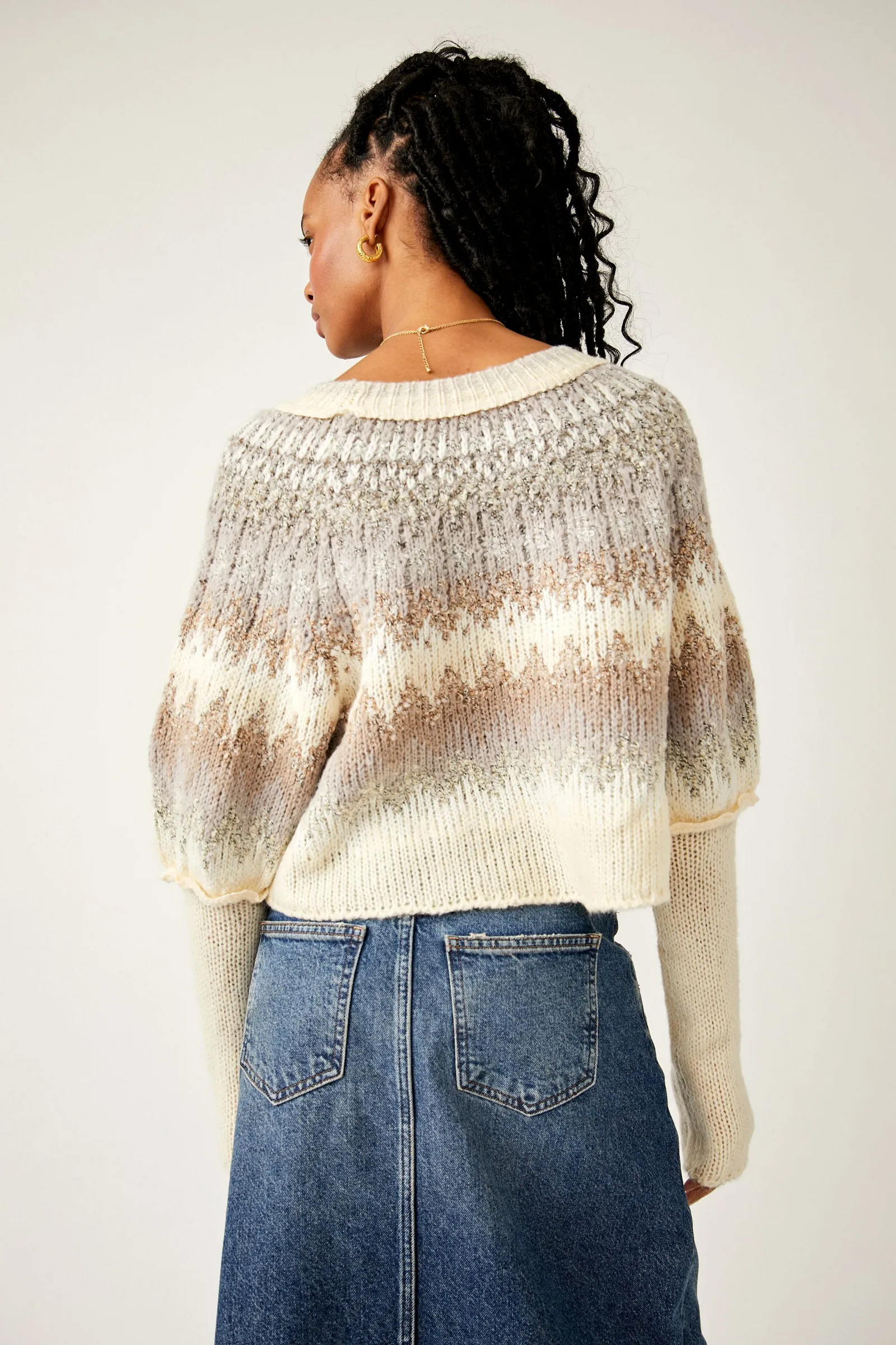 HOME FOR THE HOLIDAY SWEATER - SHADES OF CREAM