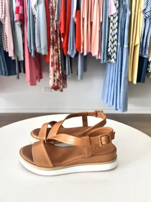 HULYA LEATHER SANDAL || TAN