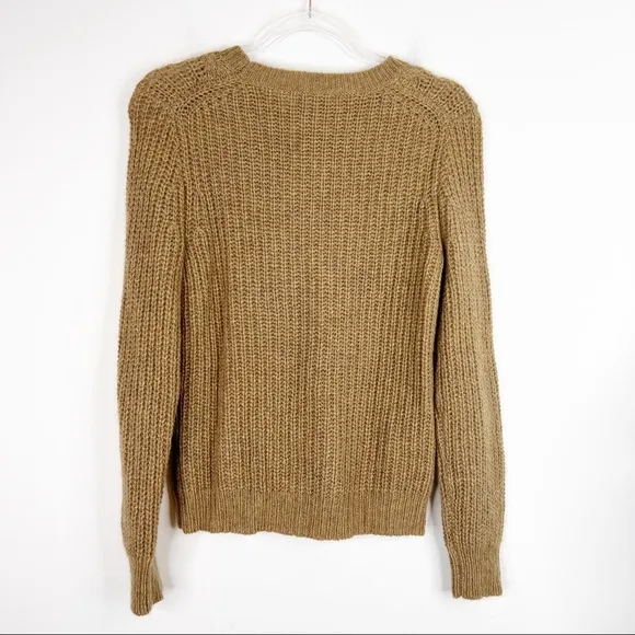 J. Crew Collection Italian Cashmere Blend Cable Knit Pom Pom Sweater, XS