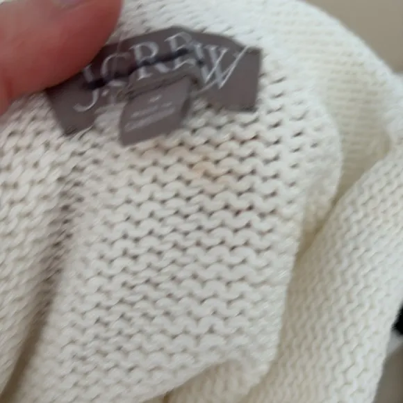 J Crew Rollneck Sweater Womens Medium Black White