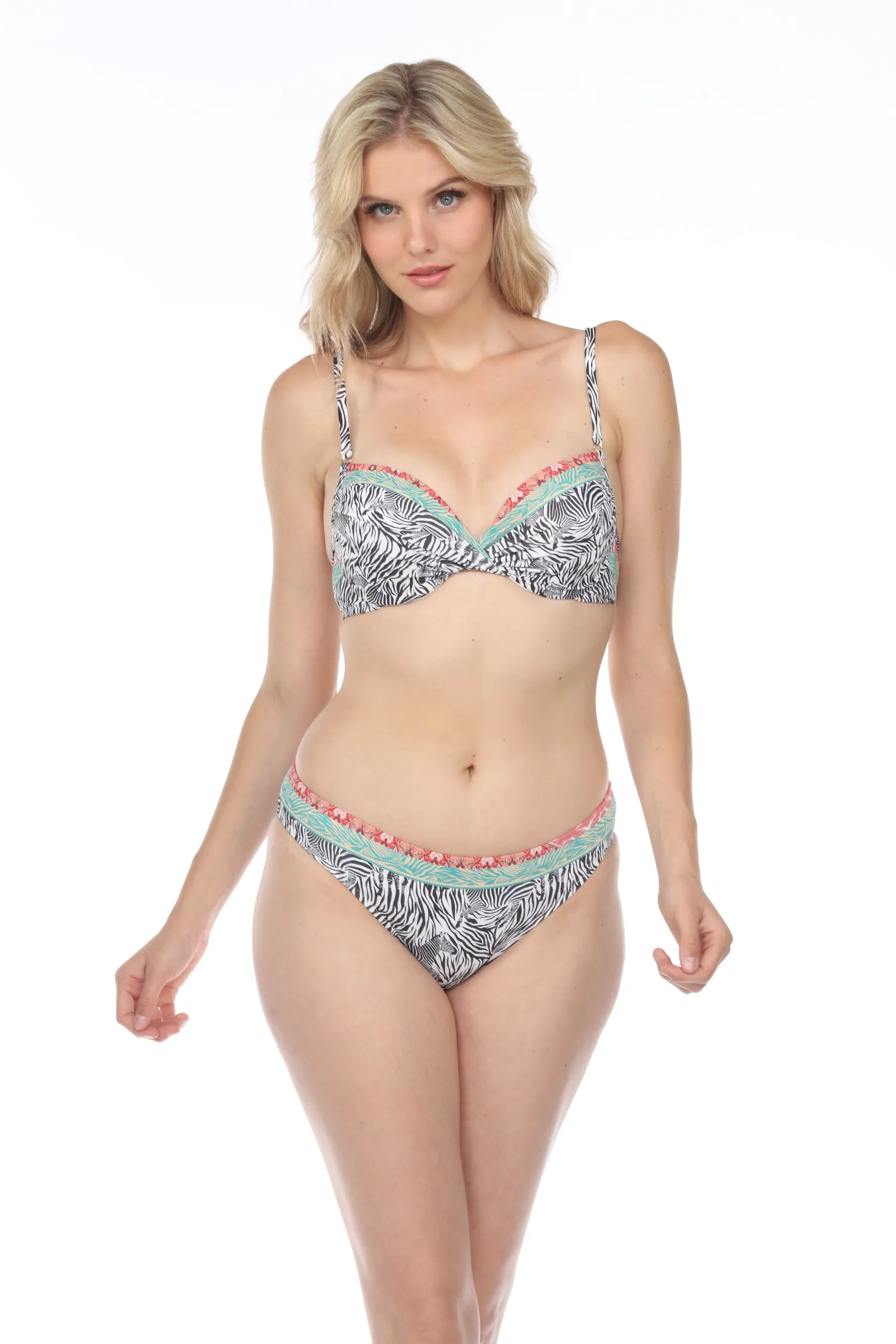 Johnny Was Zebra Hipster Bottom  Boho Chic CSW7322-M