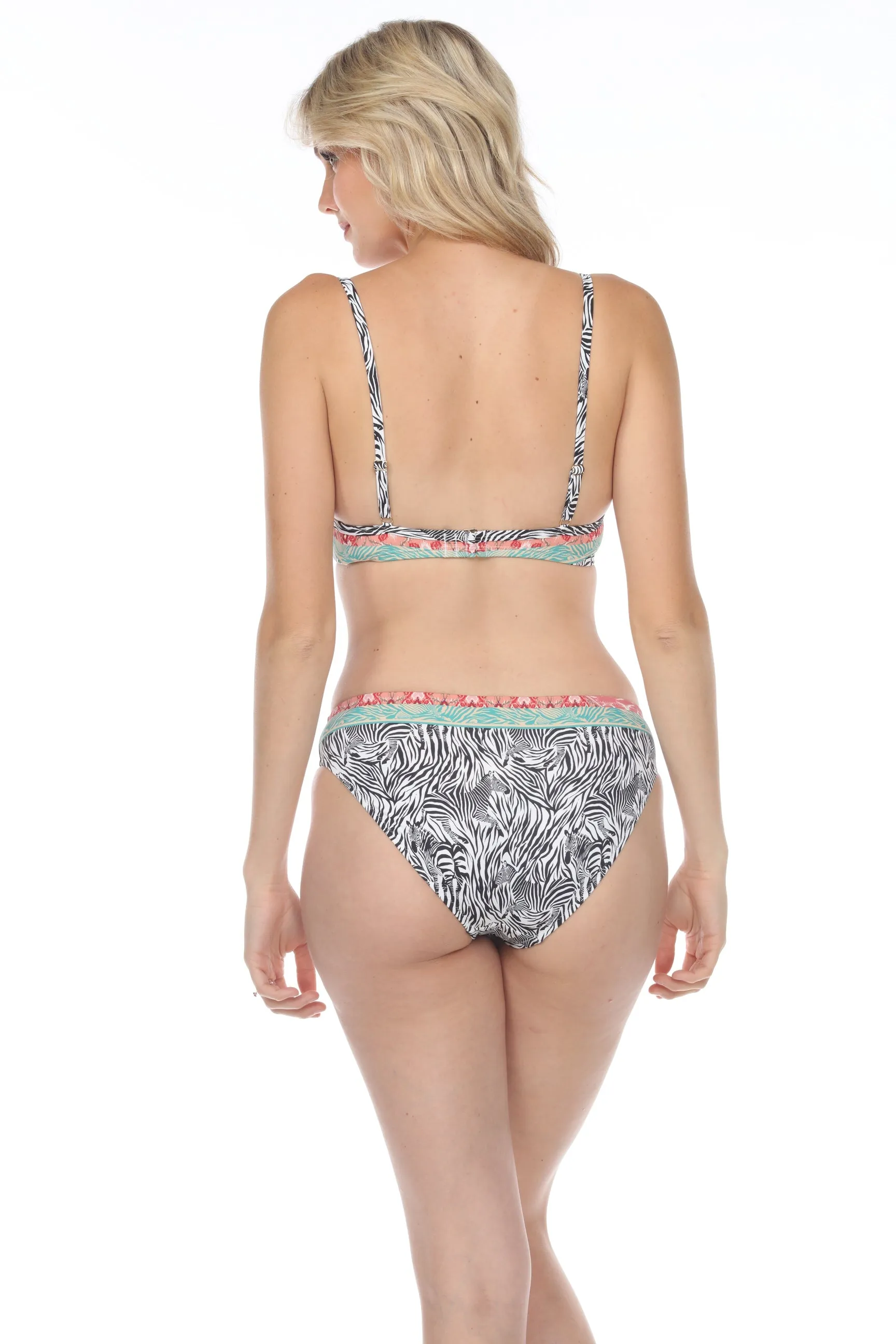 Johnny Was Zebra Hipster Bottom  Boho Chic CSW7322-M