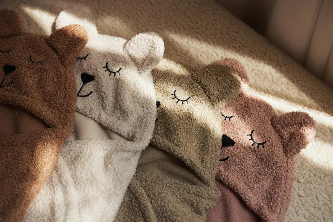 Jollein Wrap Blanket Bear Boucle - Biscuit