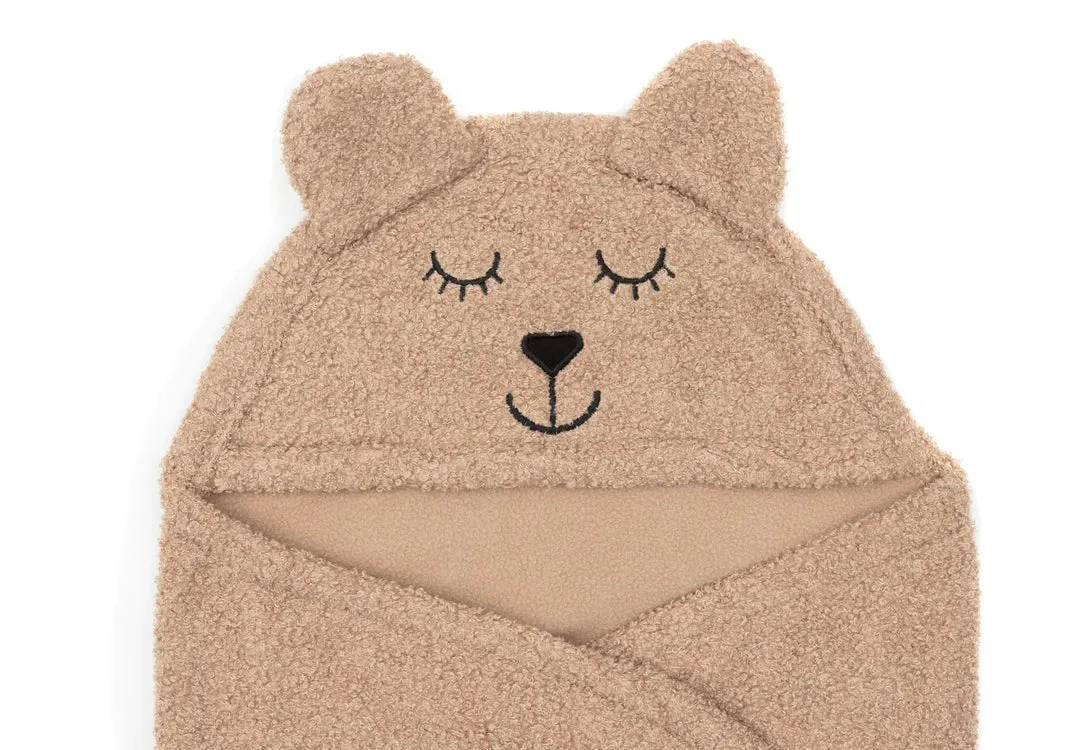 Jollein Wrap Blanket Bear Boucle - Biscuit