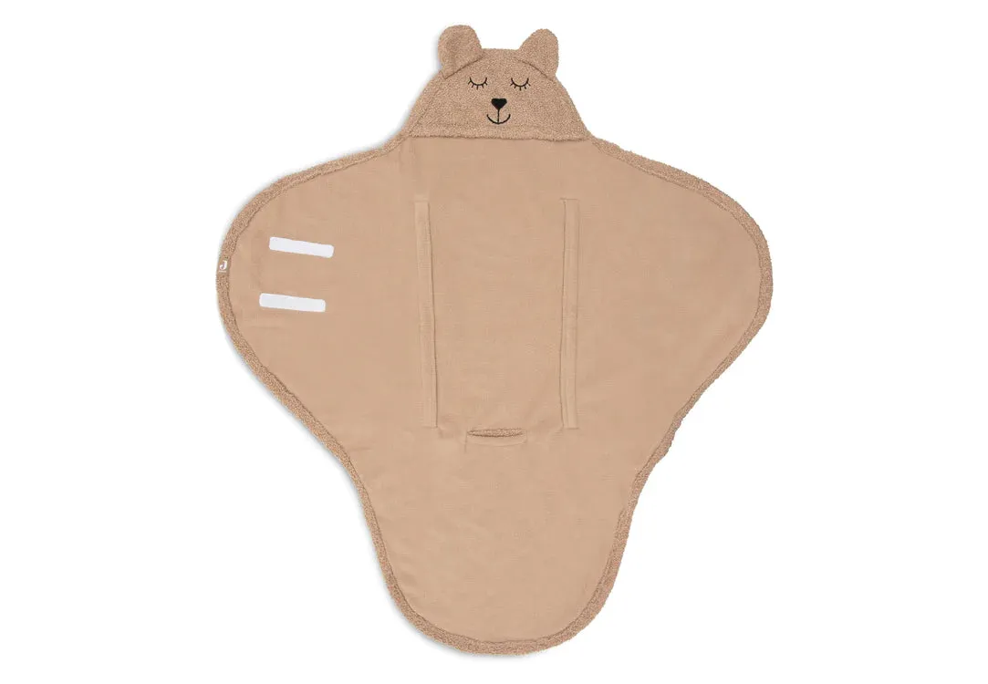 Jollein Wrap Blanket Bear Boucle - Biscuit
