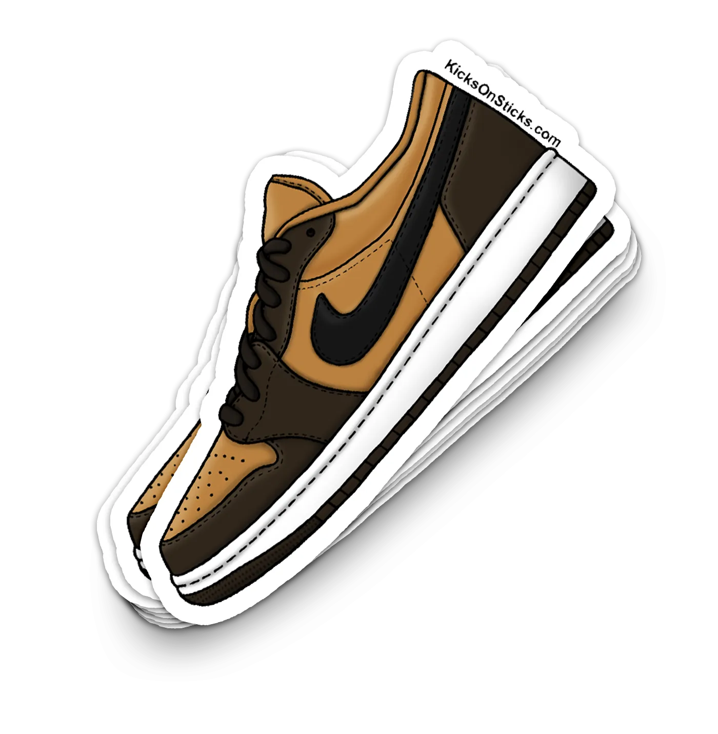 Jordan 1 Low "Flax" Sneaker Sticker