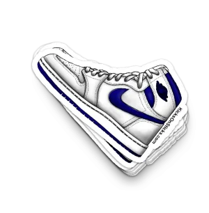Jordan 1 "White Navy" Sneaker Sticker