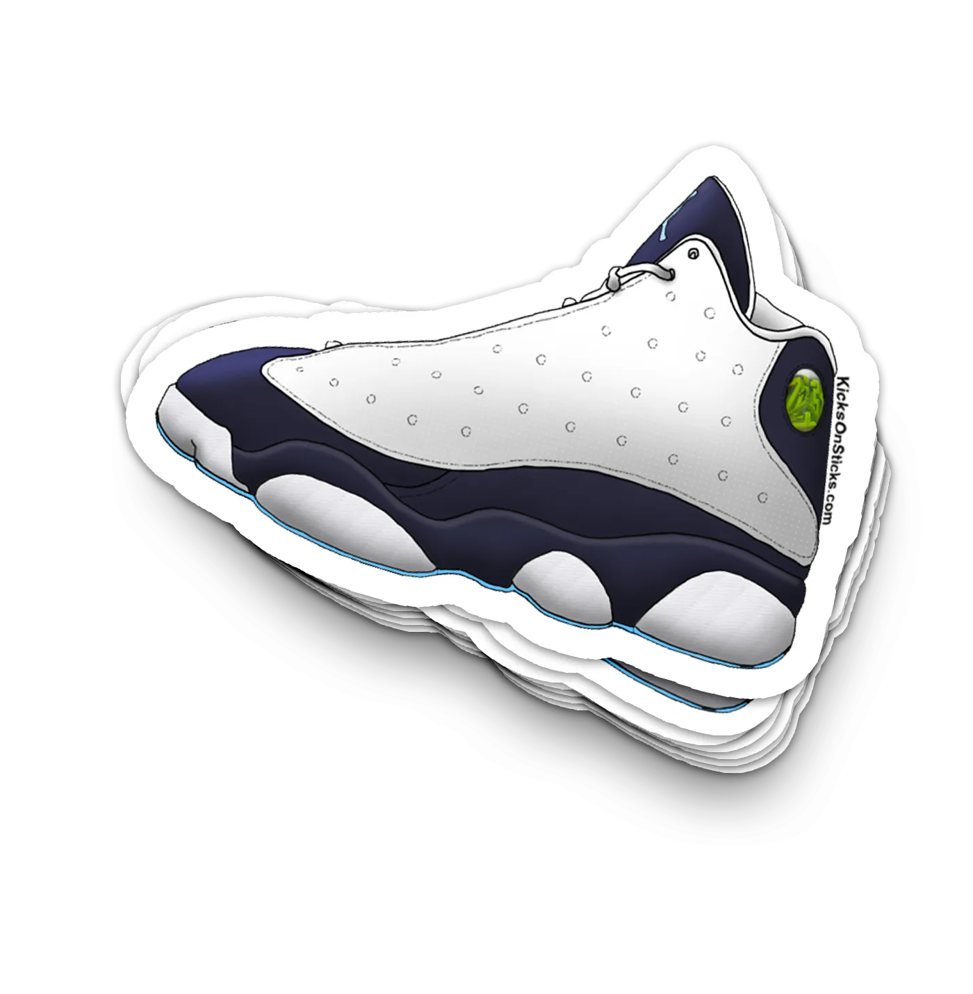 Jordan 13 "Obsidian Powder Blue" Sneaker Sticker