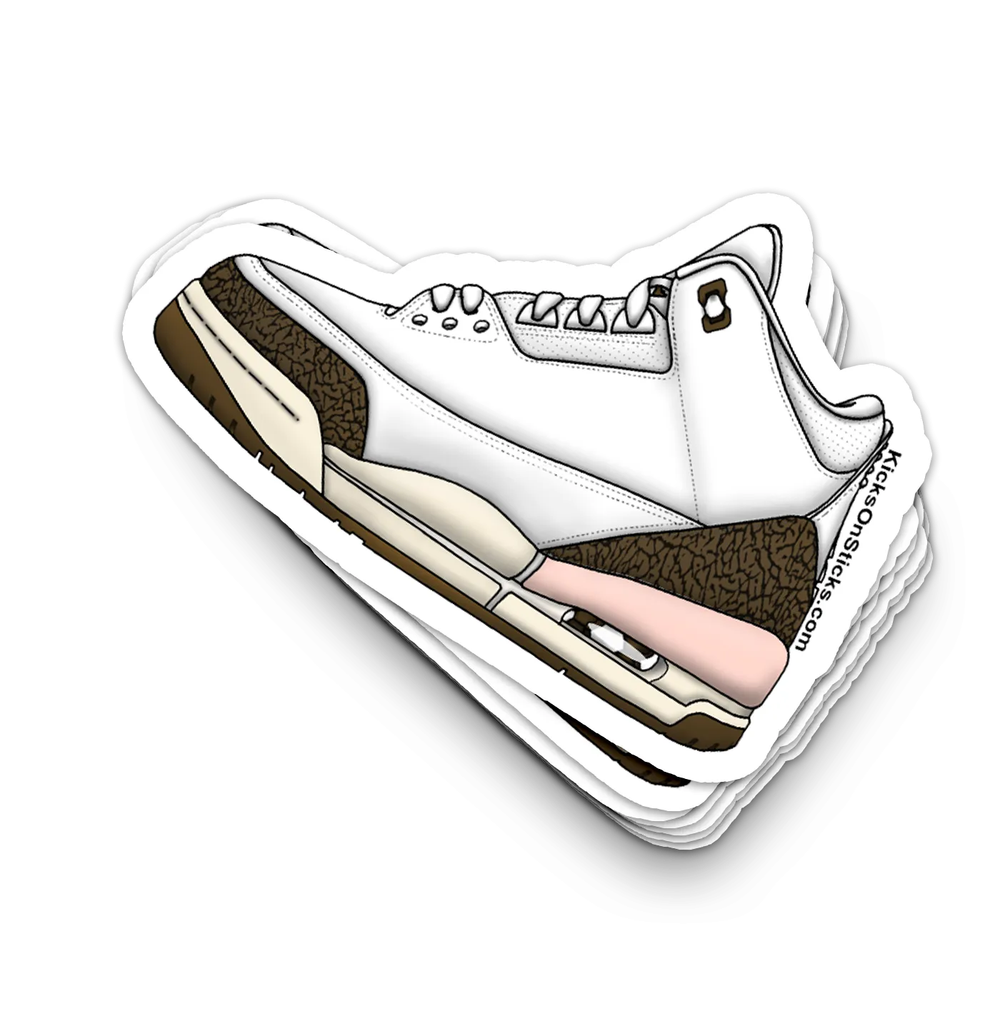 Jordan 3 "Neapolitan" Sneaker Stickers