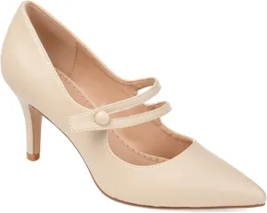 Journee Collection Womens Sidney Pump Ivory, 7 Womens US