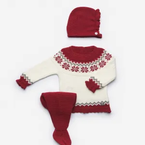 Juliana - Three Piece Fairisle Set - Cream