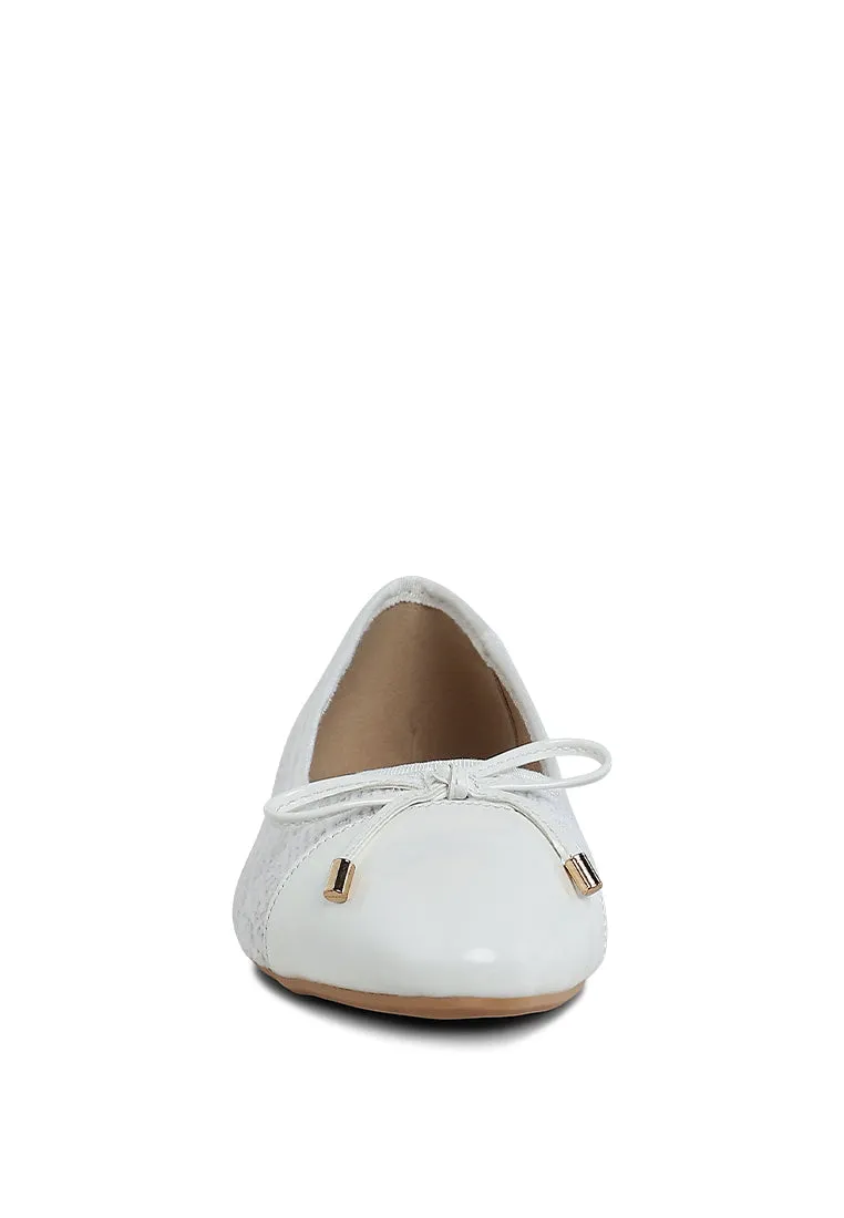 Junpey Plaid Tweed Ballet Flats By RAG