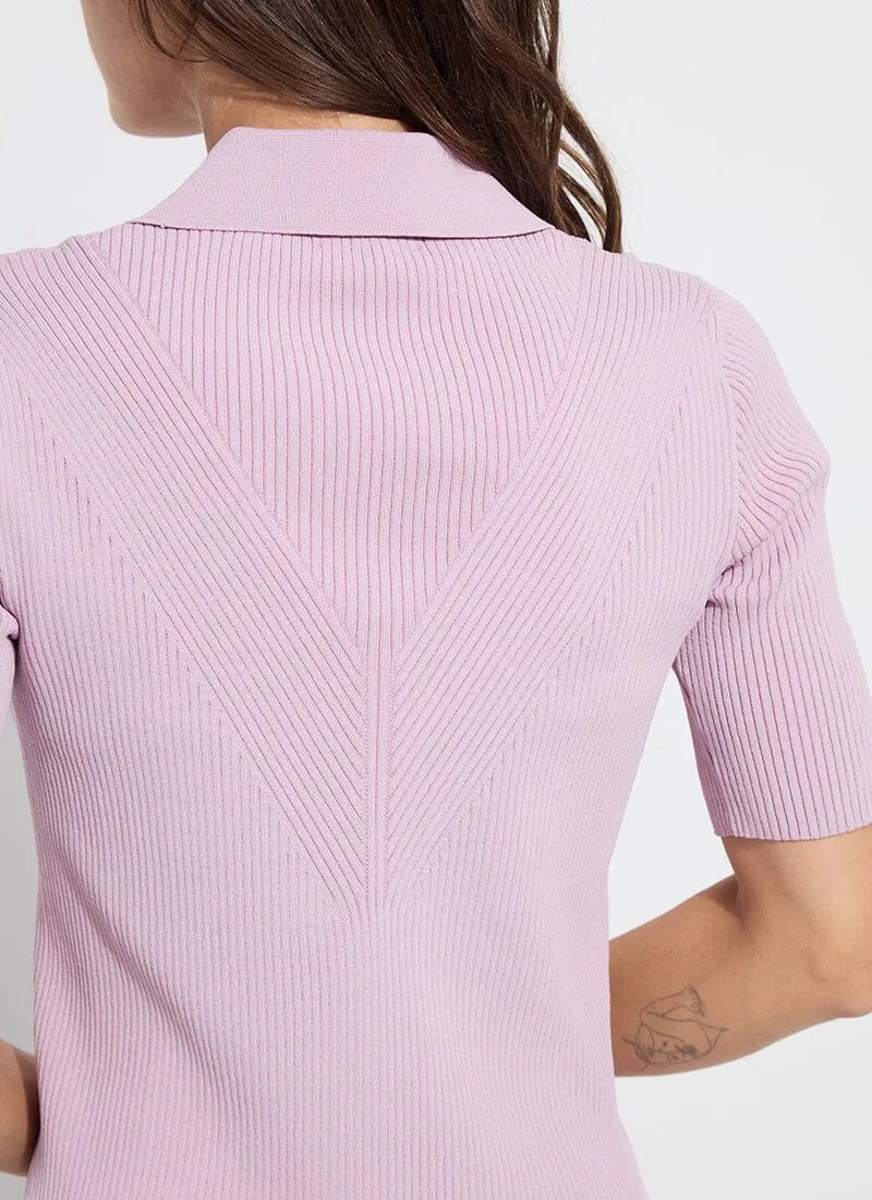 Kenzie Ribbed Knit Polo