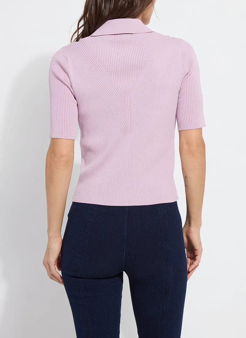 Kenzie Ribbed Knit Polo