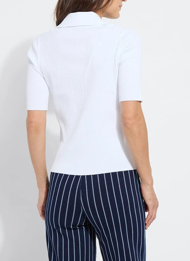 Kenzie Ribbed Knit Polo
