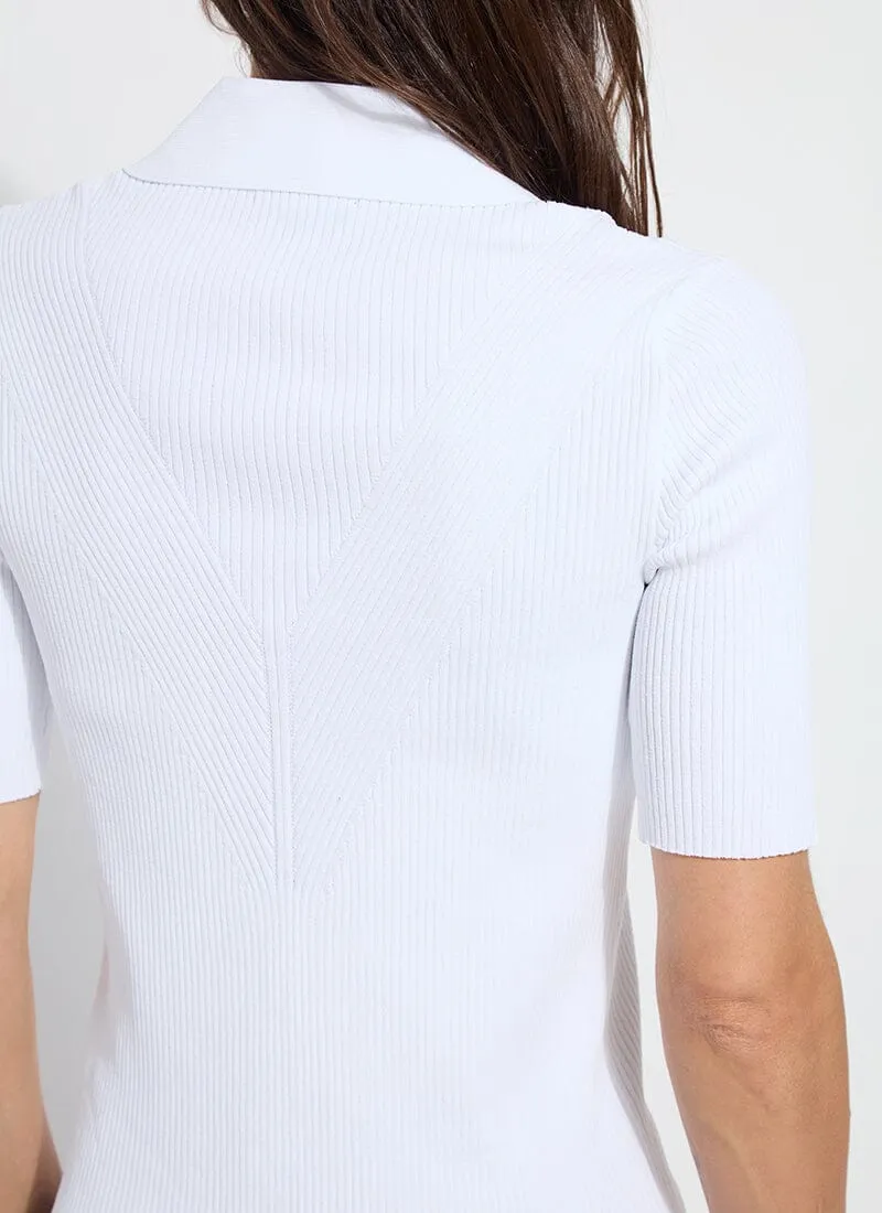 Kenzie Ribbed Knit Polo