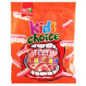 KIDS CHOICE TEETH GUMMY CANDY 100G