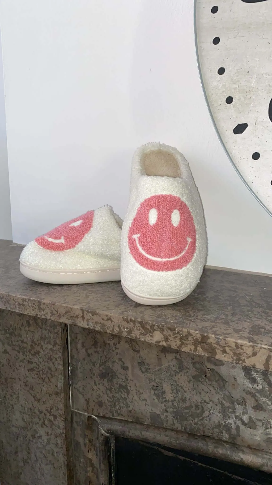 Ladies Borg Mule Slippers