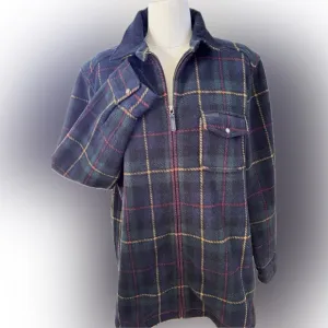 Lauren Ralph Lauren Stylish plaid fleece zip-up jacket with a classic design.