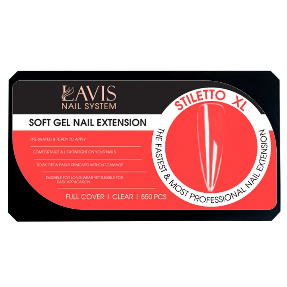 LAVIS - Stiletto XL Nail Tips (Full Cover)