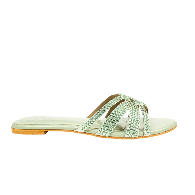 Layal Flats S87F - Mint Green