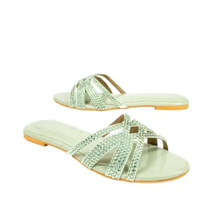 Layal Flats S87F - Mint Green