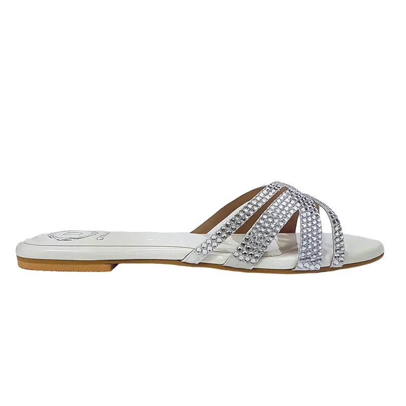 Layal Flats S87F - White