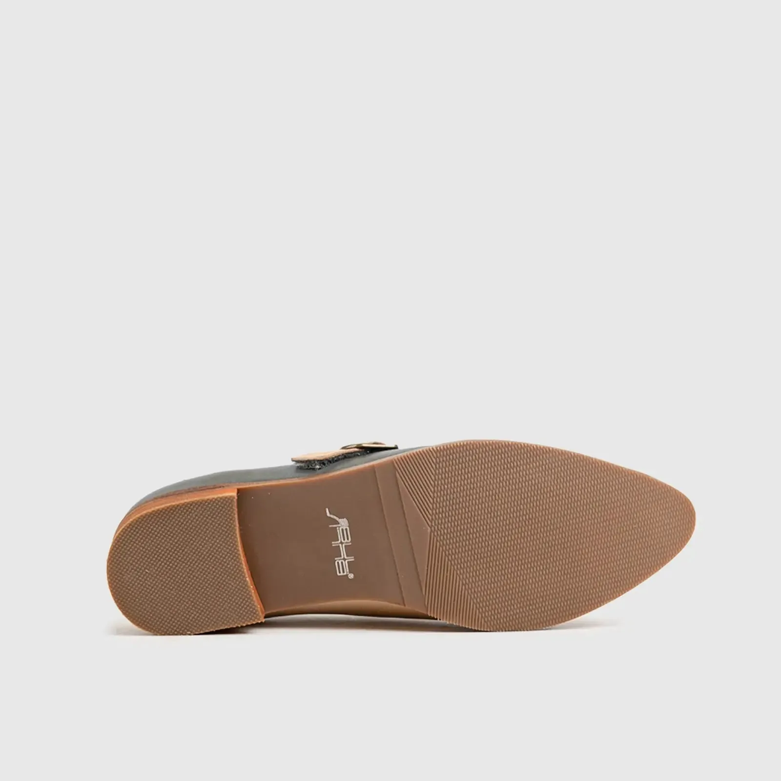 Leather Oxfords Grey/White HA007