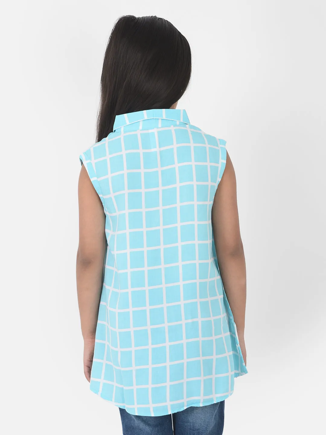 Light Blue Checked Shirt