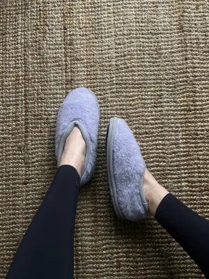 Lilac Wool Slippers
