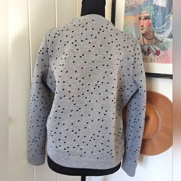 Maje Polka Dot Sweater SM / 1 Quirky French Boho Chic Rock New Girl Twee Retro