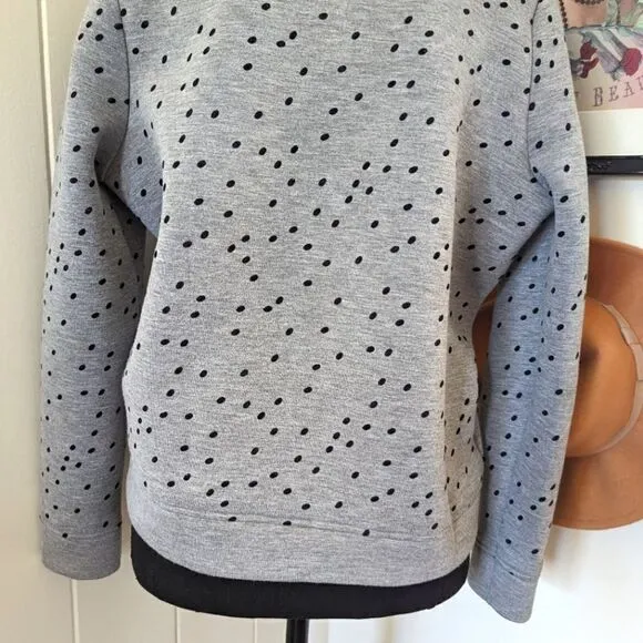 Maje Polka Dot Sweater SM / 1 Quirky French Boho Chic Rock New Girl Twee Retro