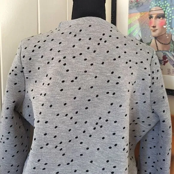 Maje Polka Dot Sweater SM / 1 Quirky French Boho Chic Rock New Girl Twee Retro