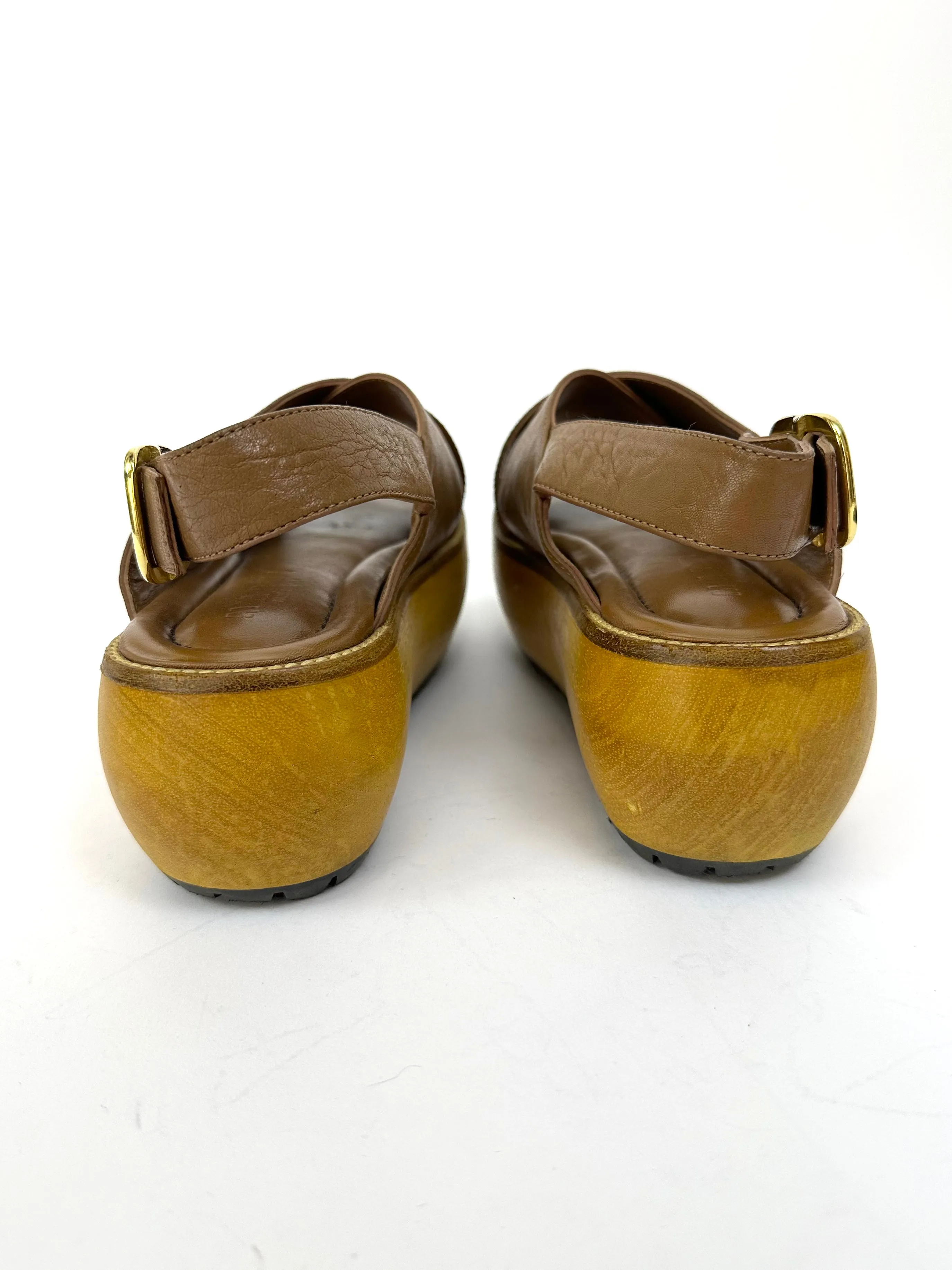 Marni Leather Platform Sandals