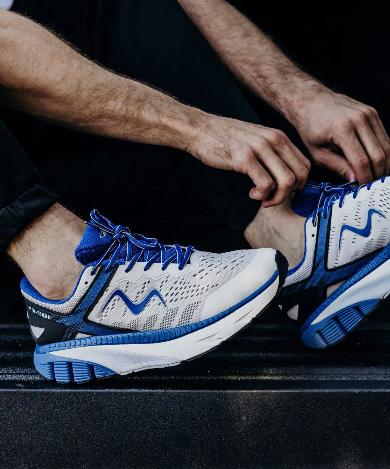 MBT MTR-1500 II Lace Up Grey/Blue Mens Sneakers