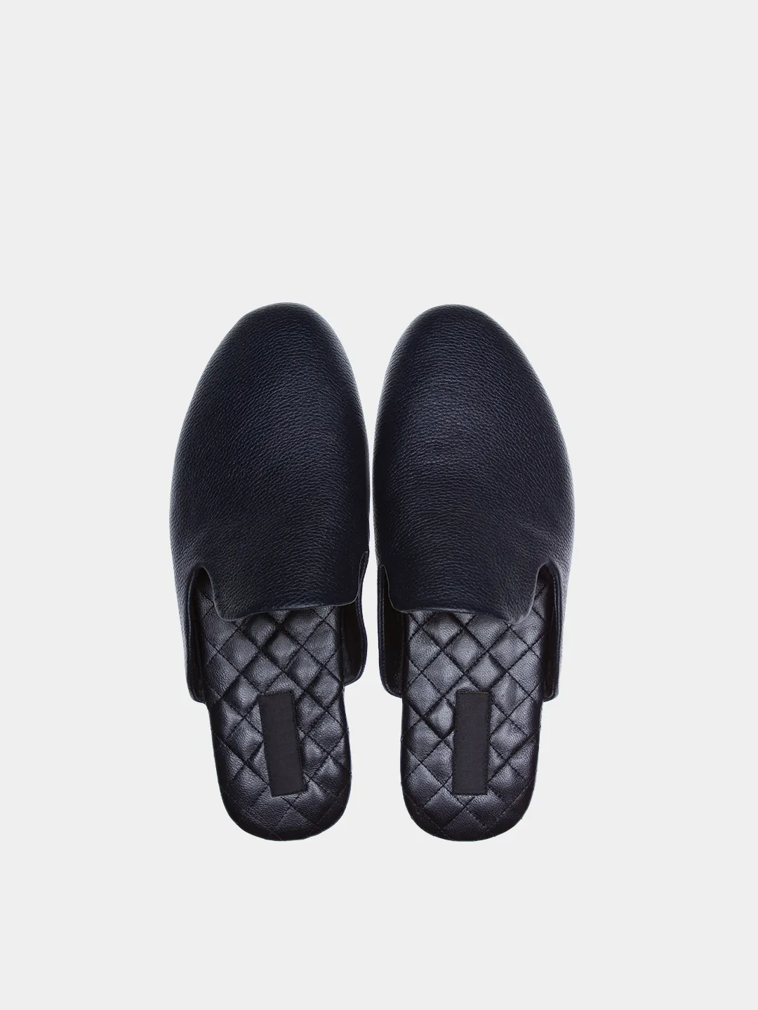 Men's  blue travel slippers with case Model 1216 Flotar Leather