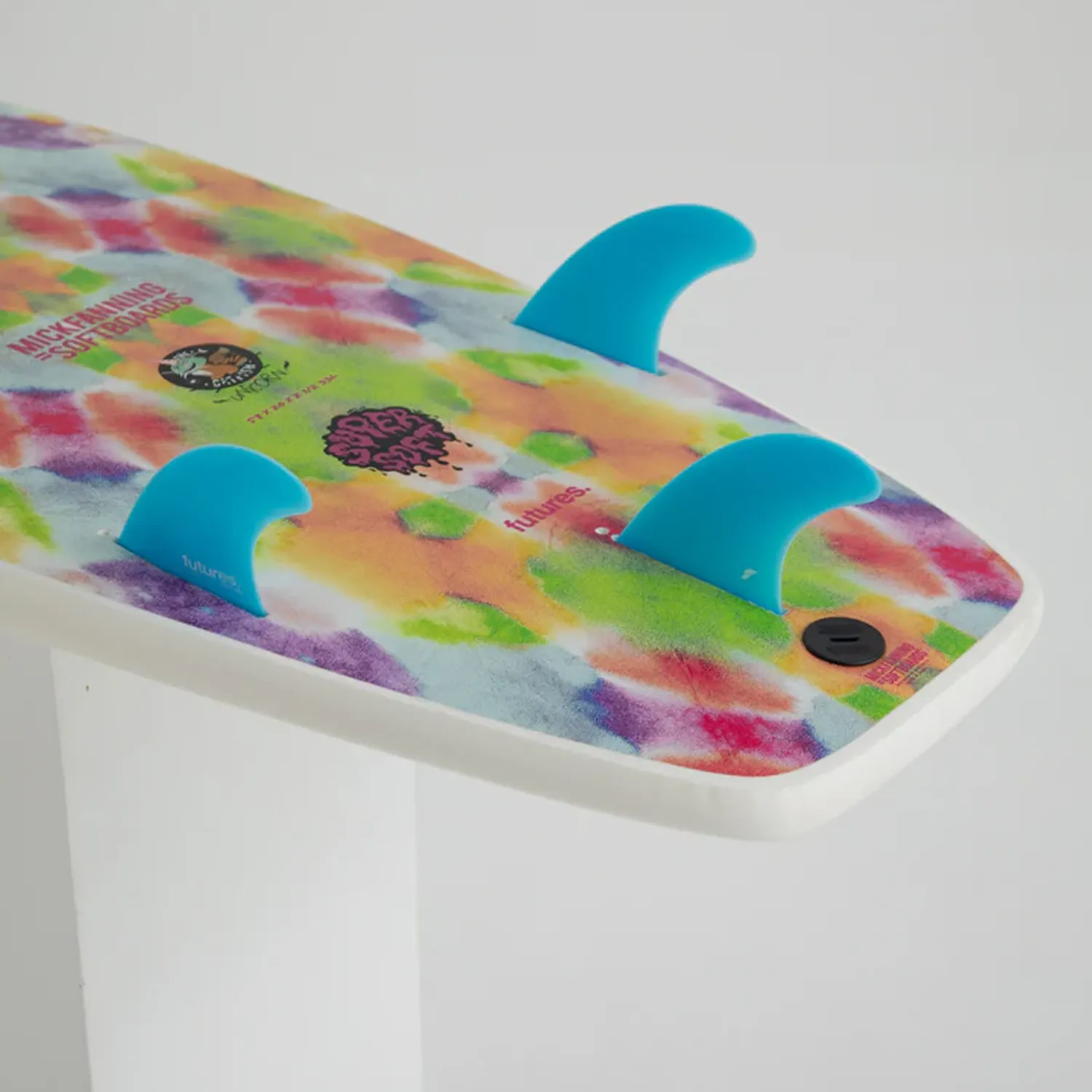 MICK FANNING UNICORN 5'8" SUPERSOFT 33L FUTURES - RAINBOW