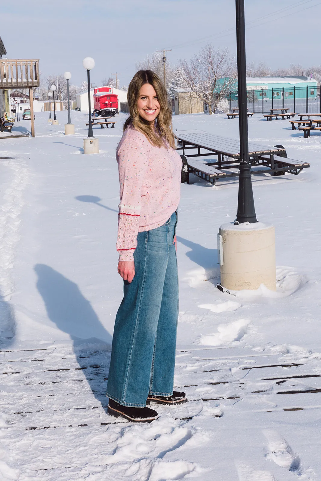 Mickie High Rise Seam Front Jean