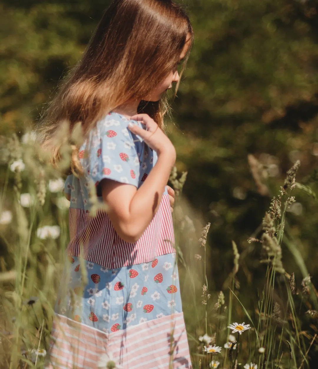 Multicoloured Strawberry Print Dress