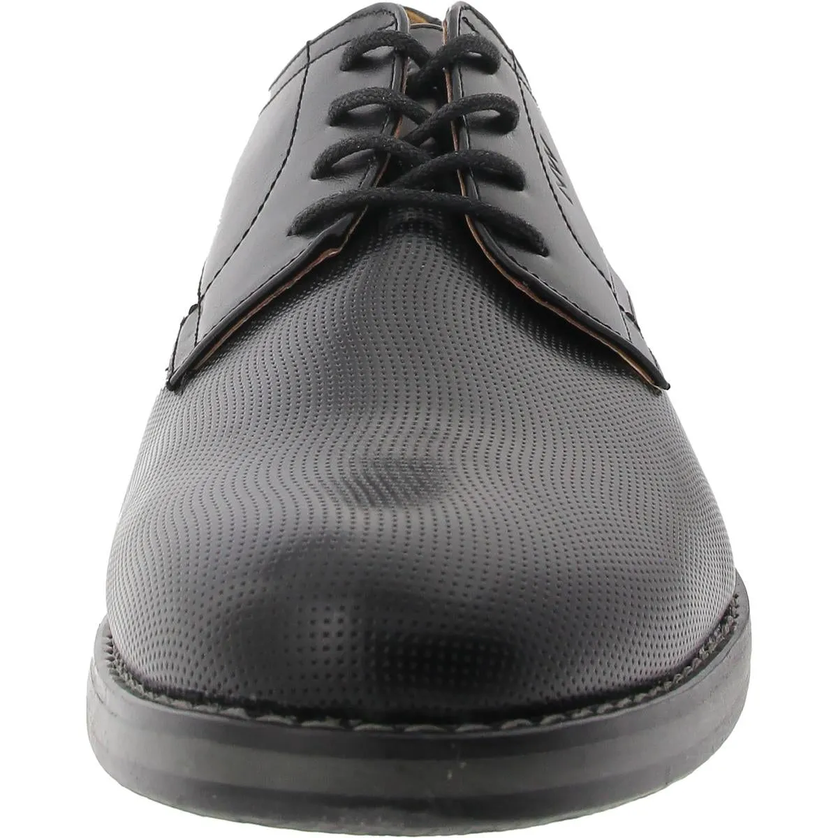Nine West Mens Lace-Up Faux Leather Oxfords